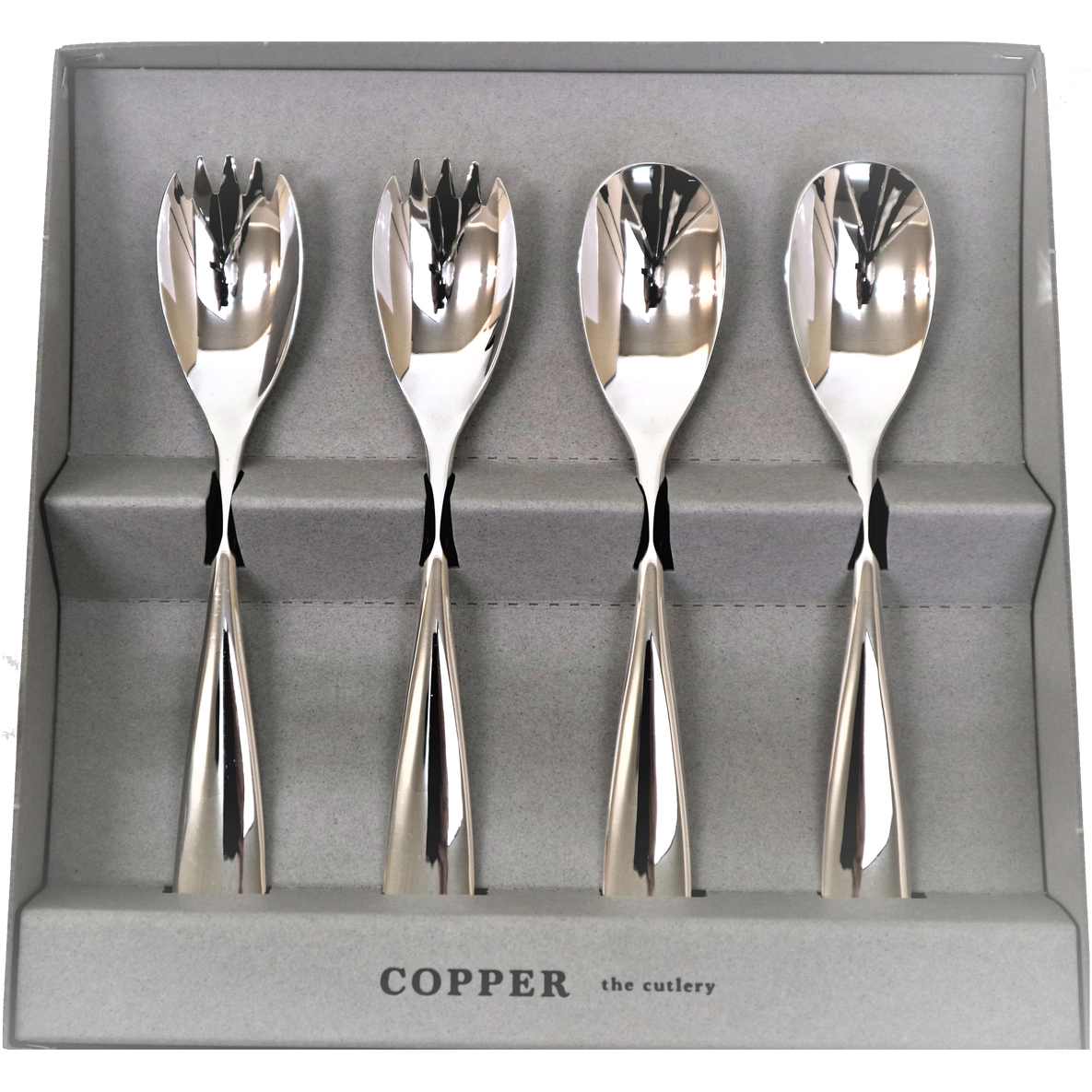 COPPER  the cutlery　 SPミラー仕上げ　アイスクリームスプーン＆チョコレートスプーン4pcs