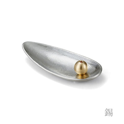香の器セット　笹　錫