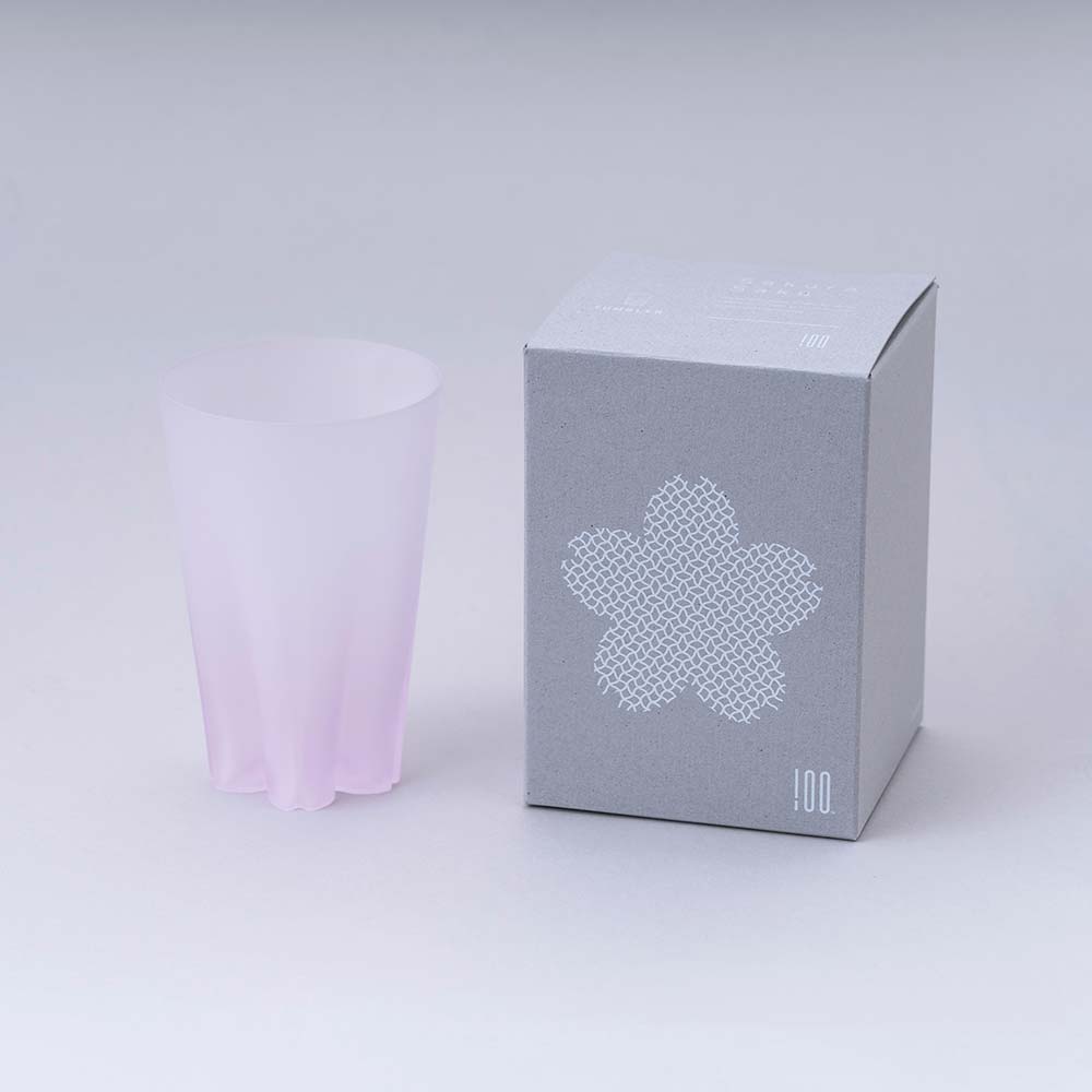 Sakurasaku Frost Tumbler Paper box／さくらさく 雪桜タンブラー 紙箱入
